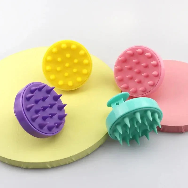 Silicone Scalp Massager Brush –  Gentle Massage