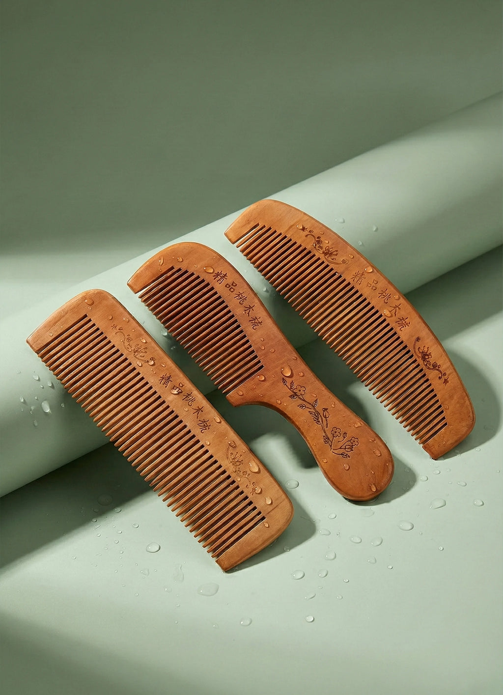 Wooden Comb – Eco-Friendly & Gentle | in 3 shapes