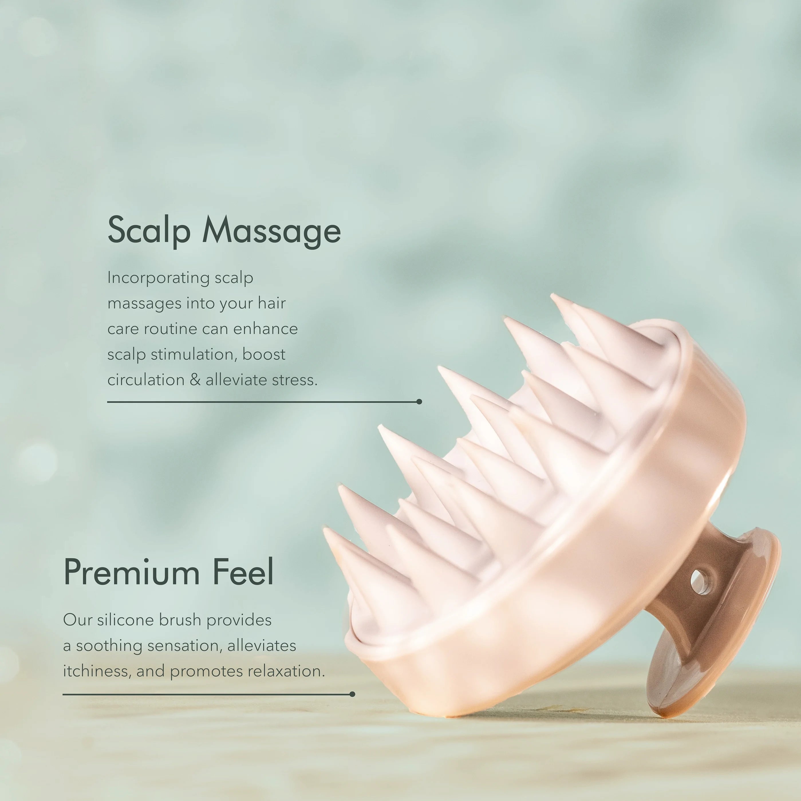 Silicone Scalp Massager Brush –  Gentle Massage